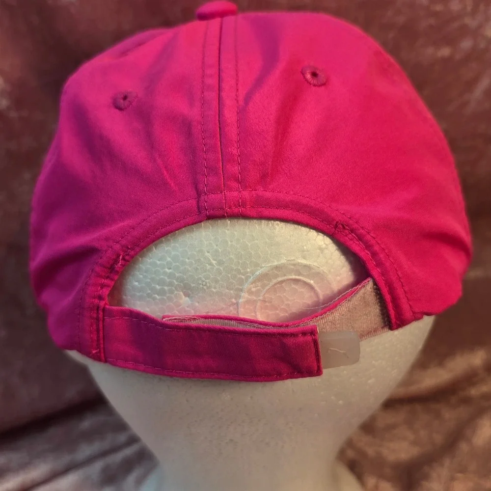 Puma Kids Hot Pink Navy Blue Athletic Baseball Cap Adjustable Hat